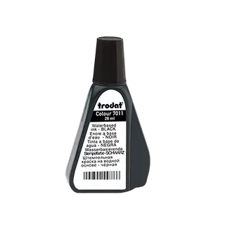 Black stamp ink bottle
