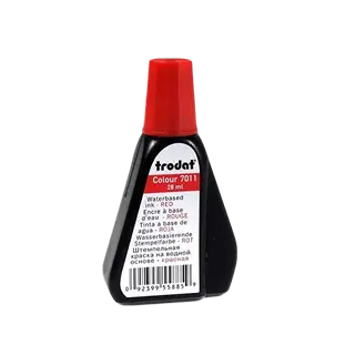 Red stamp ink bottle